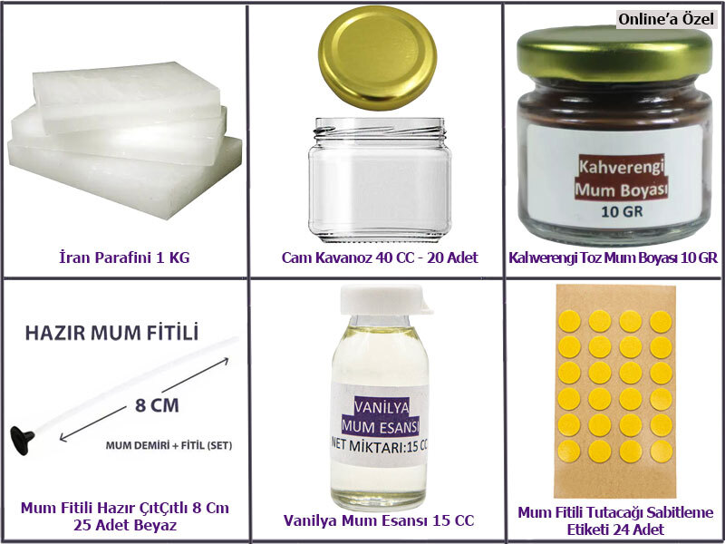 Mini Kavanoz Mum Yapım Seti - Kimyacınız
