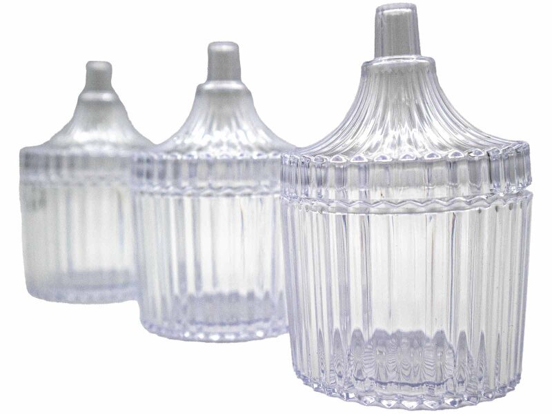 Mini Yuvarlak Mika Şekerlik Kutu 100 Adet - Kimyacınız