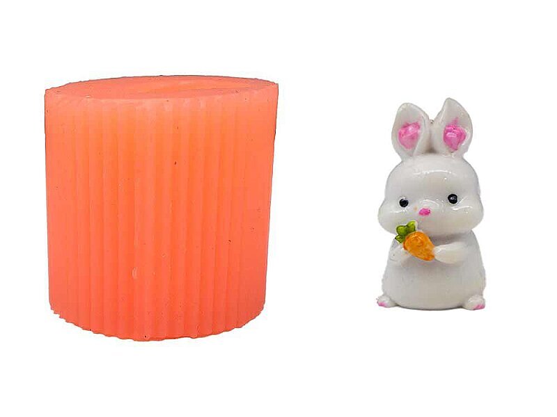 Minik Tavşan Silikon Mum Kalıbı M-348 - Kimyacınız