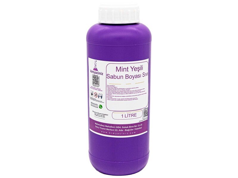 Mint Yeşili Sabun Boyası - Sıvı 1 LT - Kimyacınız