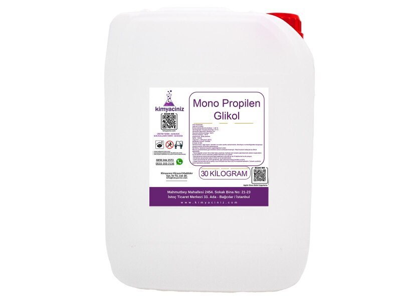 Mono Propilen Glikol 30 KG - Kimyacınız