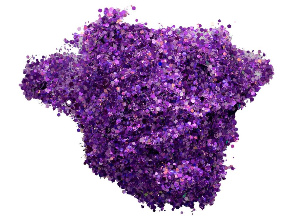 Mor Glitter Süsleme Aksesuarı 100 GR - 1