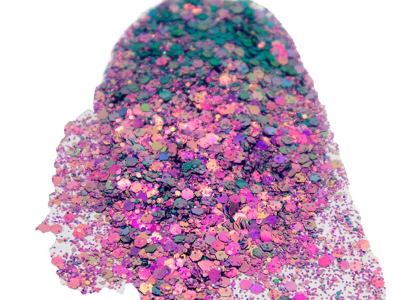 Mor Holografik Glitter Süsleme Aksesuarı 100 GR - 2