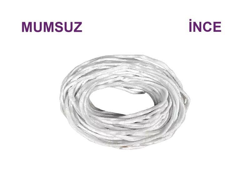 Mum Fitili İnce 25 Metre - Mumsuz Fitil - Kimyacınız