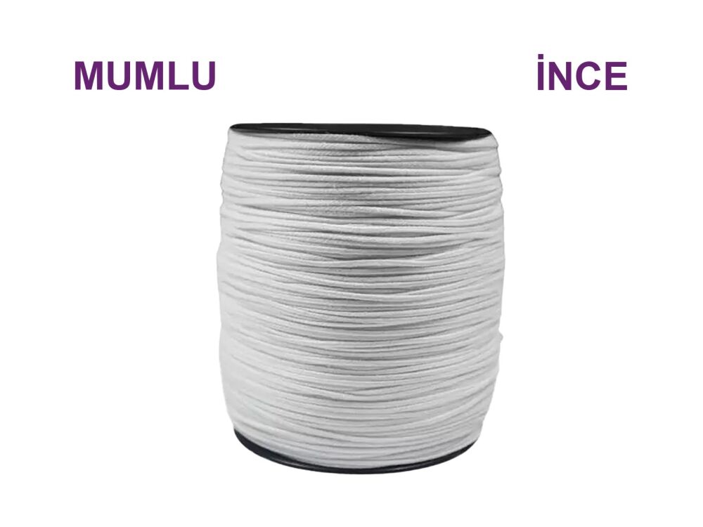 Mum Fitili İnce 500 Metre - Mumlu Fitil - 1