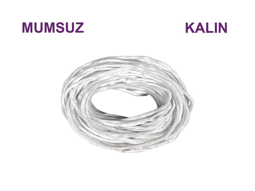 Mum Fitili Kalın 25 Metre - Mumsuz Fitil - 1