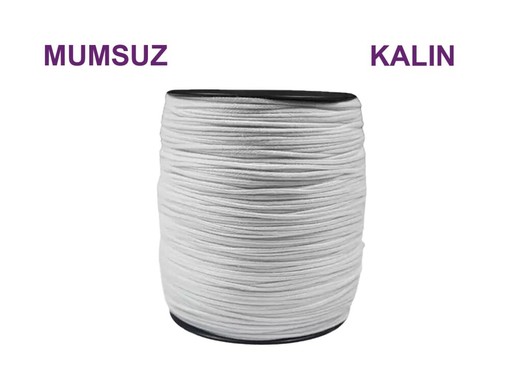 Mum Fitili Kalın 350 Metre - Mumlu Fitil - 1