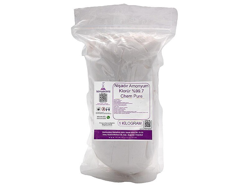 Nişadır Amonyum Klorür %99.7 - Chem Pure 1 KG - Kimyacınız