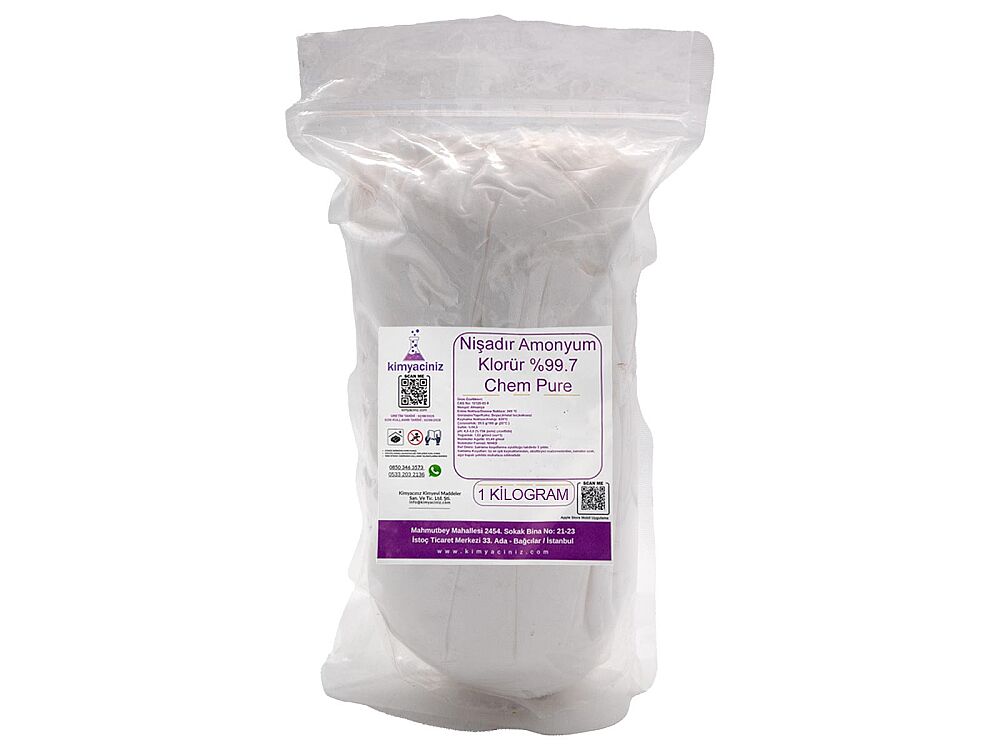 Nişadır Amonyum Klorür %99.7 - Chem Pure 1 KG - 1