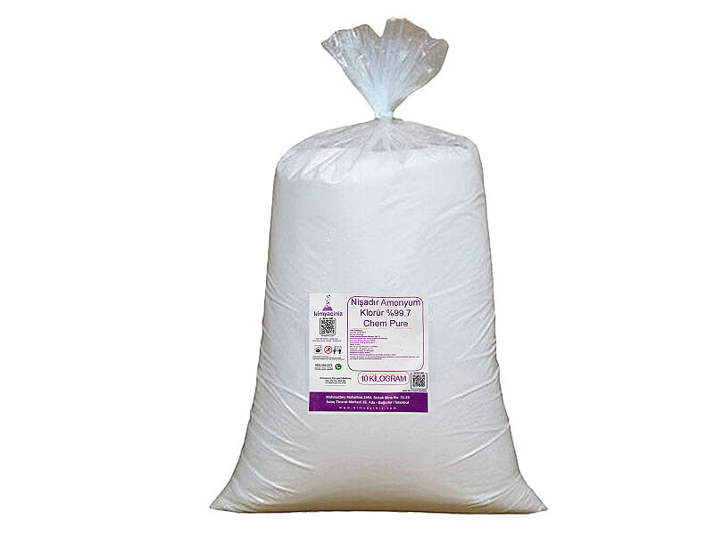 Nışadır Amonyum Klorür %99.7 - Chem Pure 10 KG - Kimyacınız
