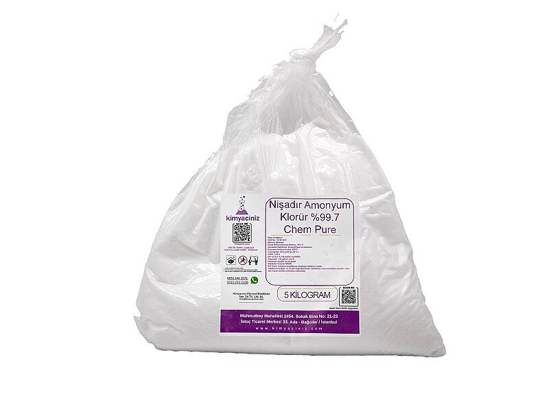 Nışadır Amonyum Klorür %99.7 - Chem Pure 5 KG - Kimyacınız