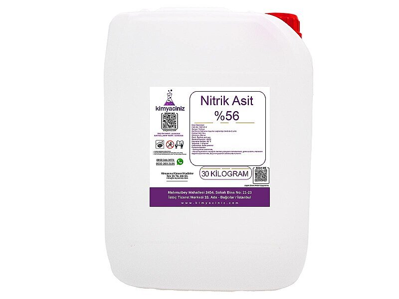 Nitrik Asit %56 30 KG - Kimyacınız