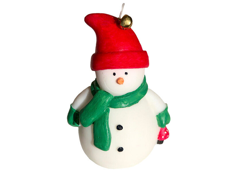 Noel Konseptli Kardan Adam Silikon Mum Kalıbı M-19 - 2