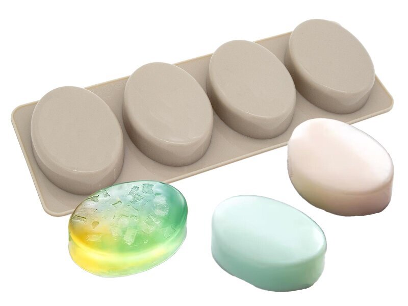 Oval 4'lü Silikon Kalıbı KM-793 - 1