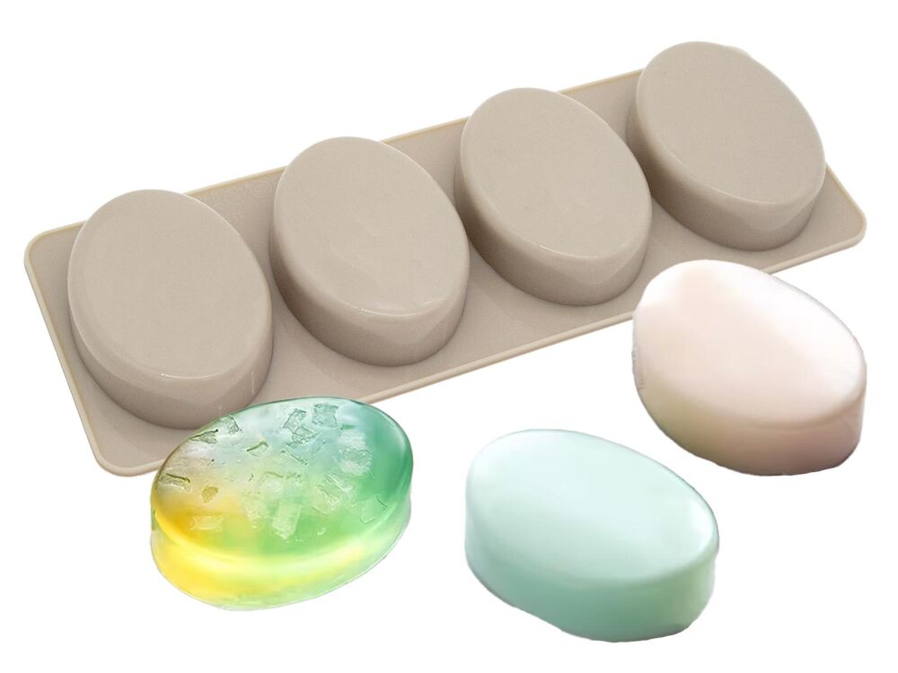 Oval 4'lü Silikon Kalıbı KM-793 - 1