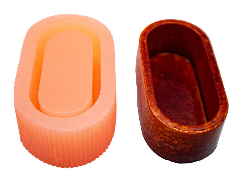 Oval Beton Saksı Silikon Kalıp B-105 - 1