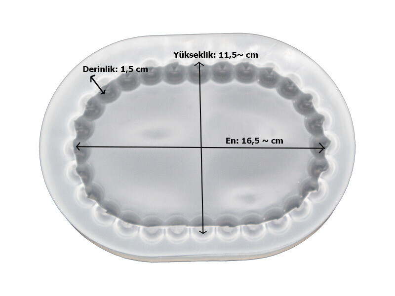 Oval Bubble Tabak Epoksi Kalıbı EPK-883 - 2