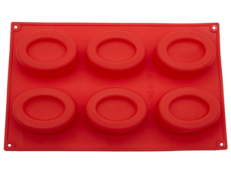 Oval Desenli 6'lı Silikon Kalıbı KM-762 - 1