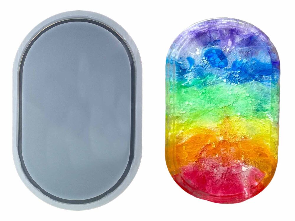 Oval Terrazo Tabanlık Epoksi Kalıbı EPK-897 - 1