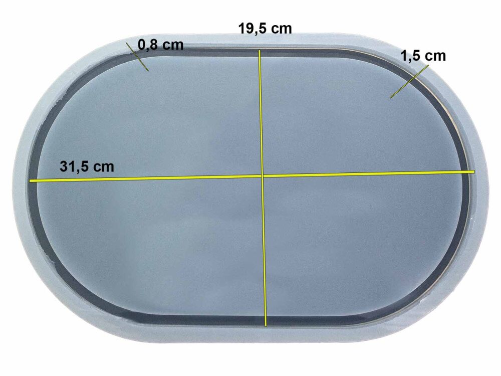 Oval Terrazo Tabanlık Epoksi Kalıbı EPK-897 - 2