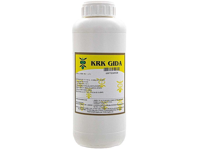 Pamuk Tohumu Yağı 1 KG - KRK GIDA