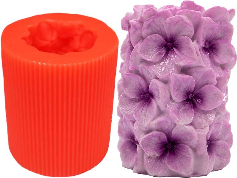 Papatyalı Silikon Mum Kalıbı M-23 - 1