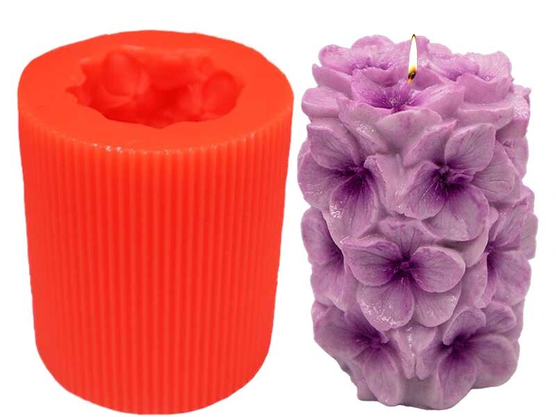 Papatyalı Silikon Mum Kalıbı M-23 - 5