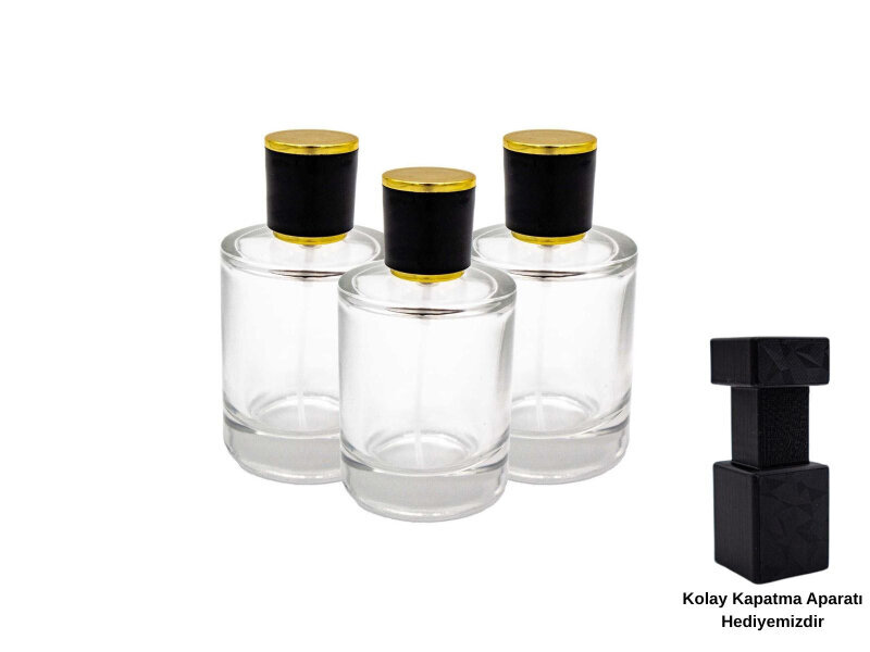 Parfüm Şişesi Kolay Kapama Valf Sprey Kapaklı 50 CC 10 Adet - 1