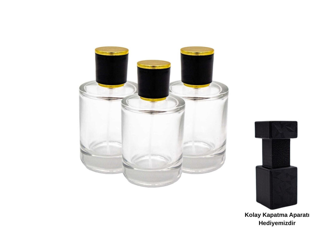 Parfüm Şişesi Kolay Kapama Valf Sprey Kapaklı 50 CC 10 Adet - 1