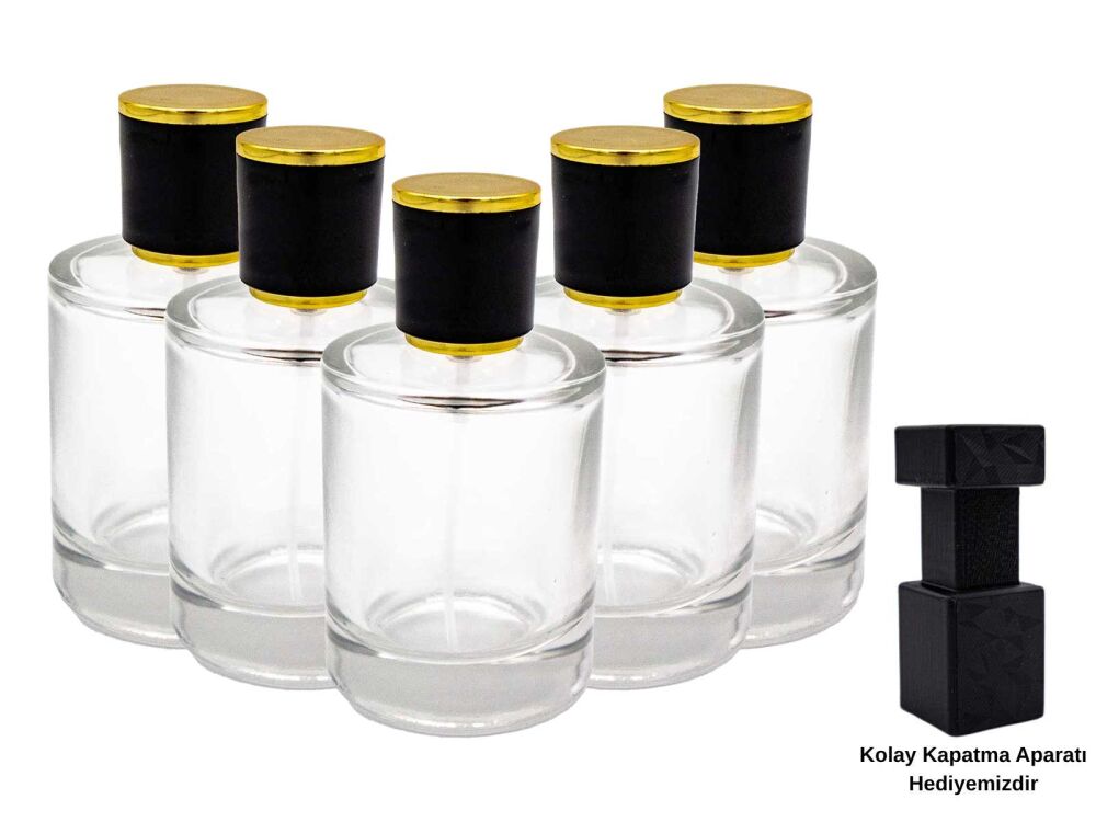 Parfüm Şişesi Kolay Kapama Valf Sprey Kapaklı 50 CC 60 Adet - 1