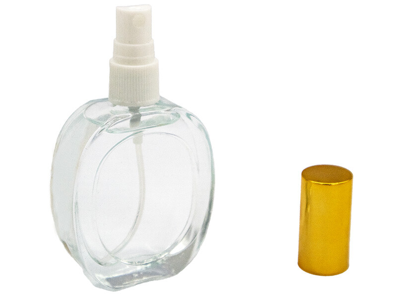 Parfüm Şişesi Oval Gold Kapak - 50 CC 112 Adet - 2