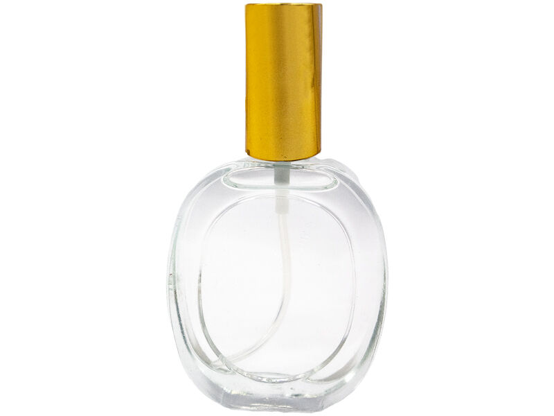 Parfüm Şişesi Oval Gold Kapak - 50 CC 112 Adet - 1