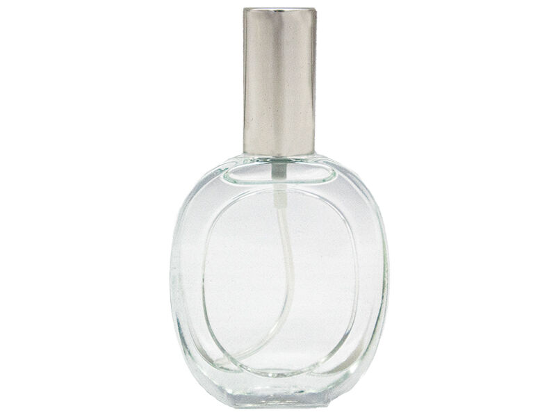 Parfüm Şişesi Oval Gümüş Kapak - 50 CC 112 Adet - 1