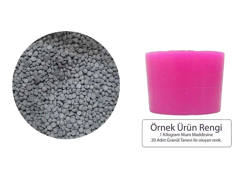 Pembe Granül Mum Boyası 1 KG - 2