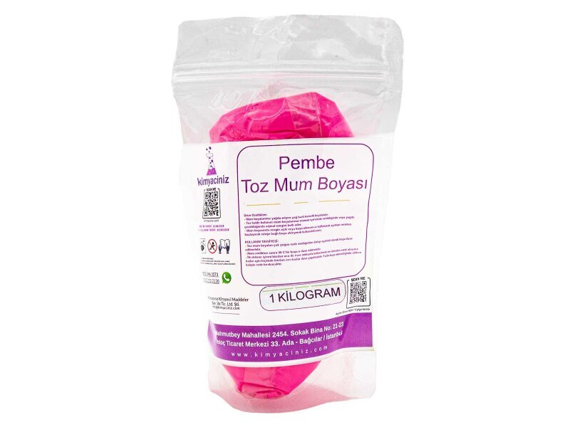 Pembe Toz Mum Boyası 1 KG - 1