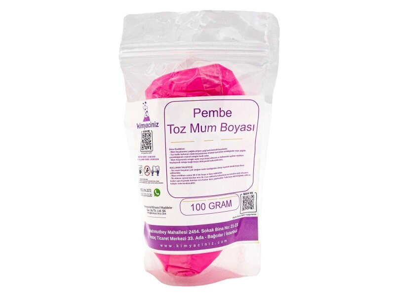 Pembe Toz Mum Boyası 100 GR - 1