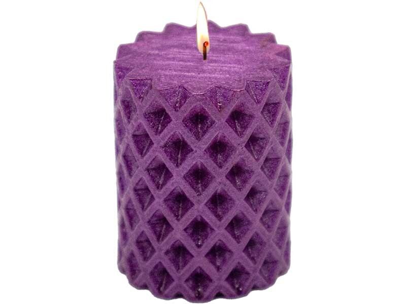 Petek Silindir Silikon Mum Kalıbı M-65 - 7