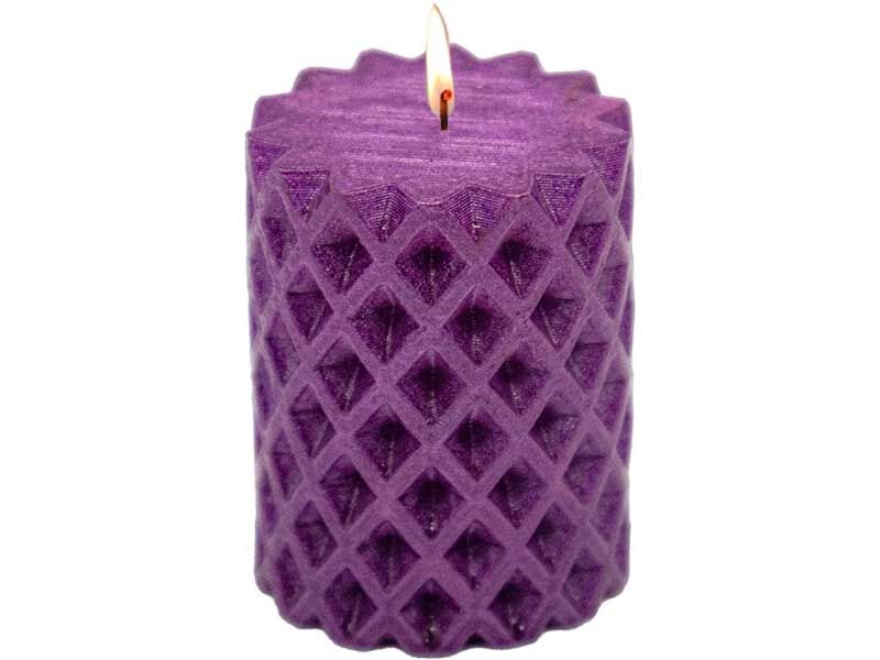 Petek Silindir Silikon Mum Kalıbı M-65 - 7