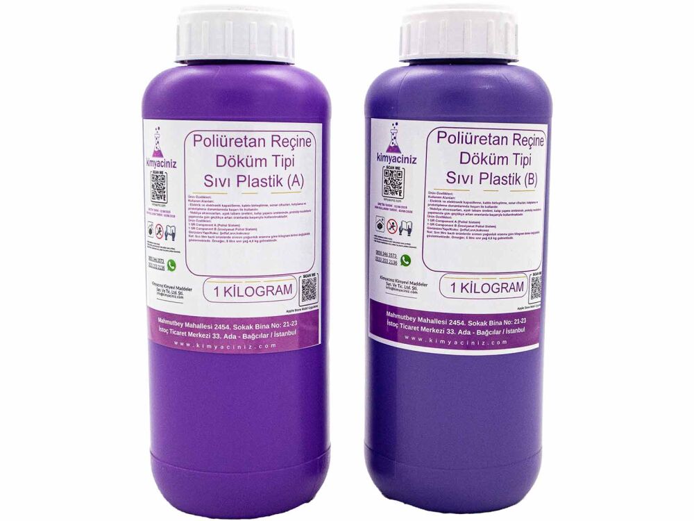 Poliüretan Reçine - Döküm Tipi Sıvı Plastik 1+1 / 2 KG - 1