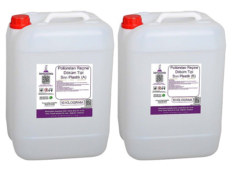 Poliüretan Reçine - Döküm Tipi Sıvı Plastik 10+10 / 20 KG - Kimyacınız