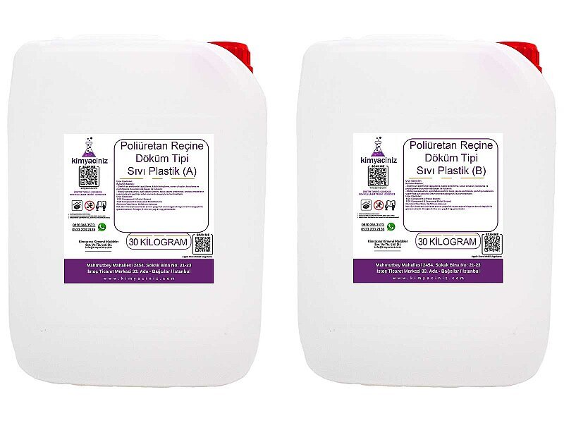 Poliüretan Reçine - Döküm Tipi Sıvı Plastik 30+30 / 60 KG - Kimyacınız