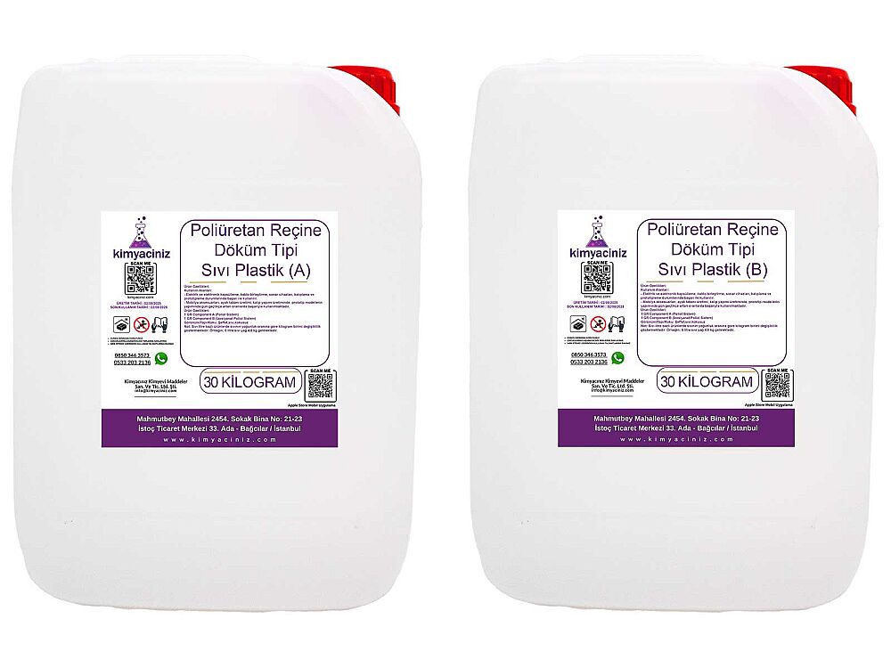 Poliüretan Reçine - Döküm Tipi Sıvı Plastik 30+30 / 60 KG - 1