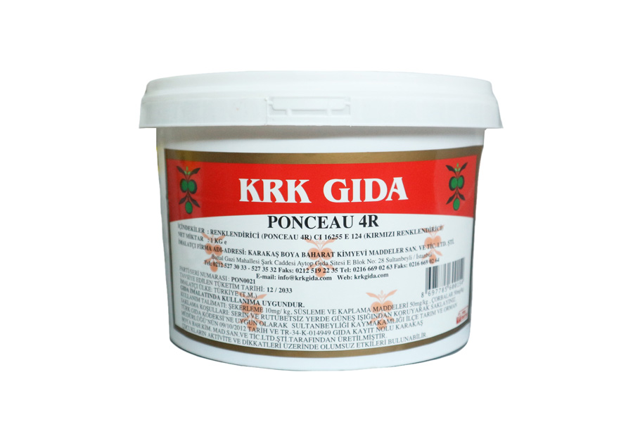 Ponceau 4R E124 Kırmızı Gıda Boyası 1 KG - 1