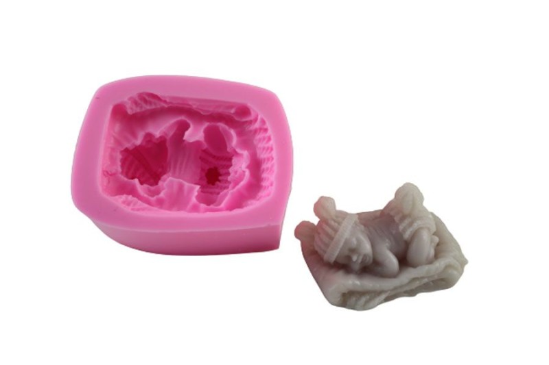 Ponponlu Bebek Silikon Kalıbı ÇO-55 - Kimyacınız