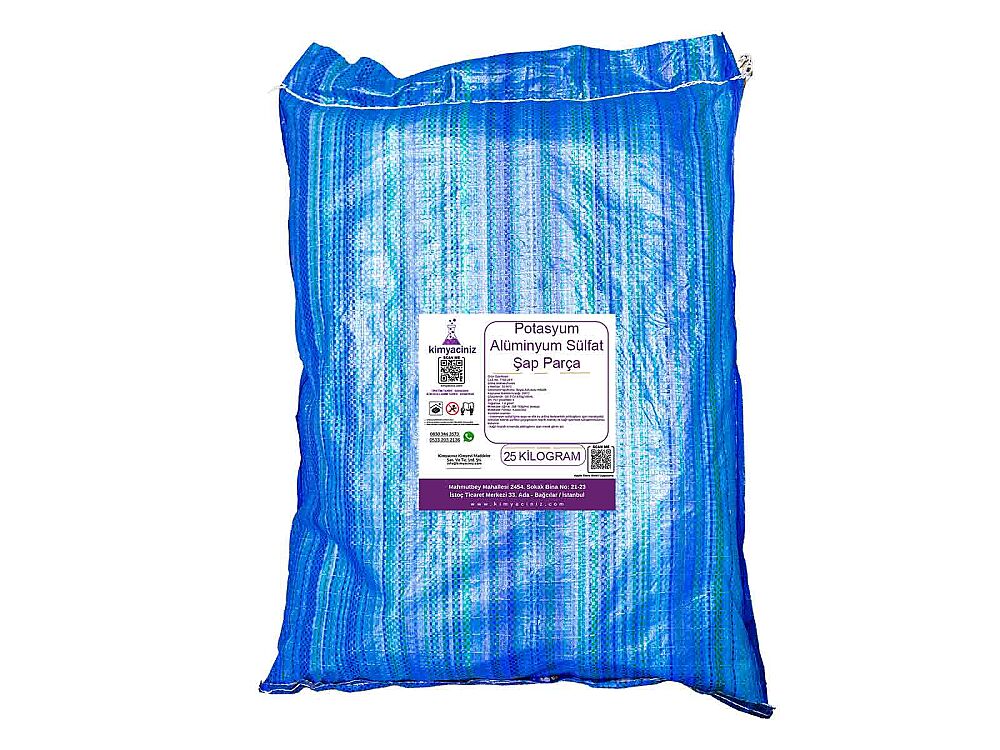 Potasyum Alüminyum Sülfat Şap - Kristal, Parça 25 KG - 1