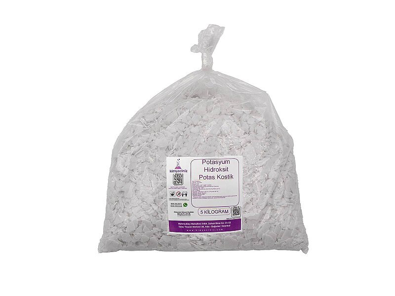 Potasyum Hidroksit - Potas Kostik 5 KG - Kimyacınız