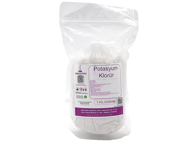 Potasyum Klorür 1 KG - Kimyacınız