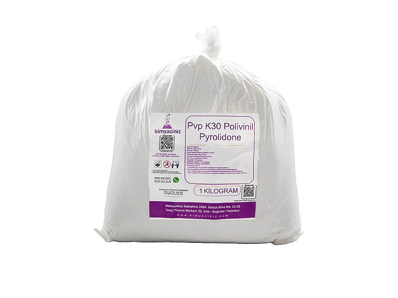 Pvp K30 Polivinil Pyrolidone 1 KG - Kimyacınız