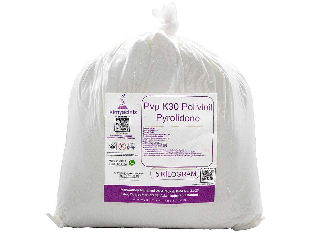 Pvp K30 Polivinil Pyrolidone 5 KG - 1