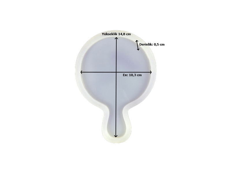 Raket Model Bardak Altlığı Epoksi Kalıbı EPK-355 - 2